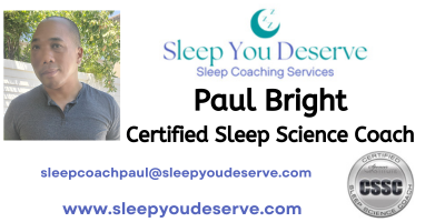 Paul Bright, certified sleep science coach