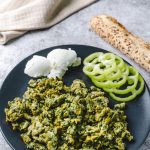 egg and spinach scramble