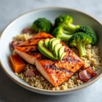 salmon and quinoa